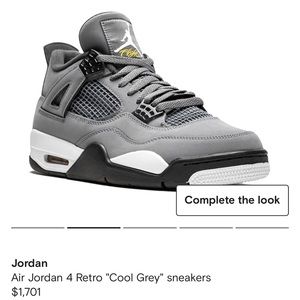 MENS GRAY AIR JORDAN RETRO FLIGHT SNEAKERS SIZE 9.5